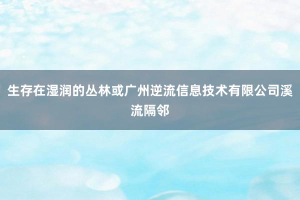 生存在湿润的丛林或广州逆流信息技术有限公司溪流隔邻